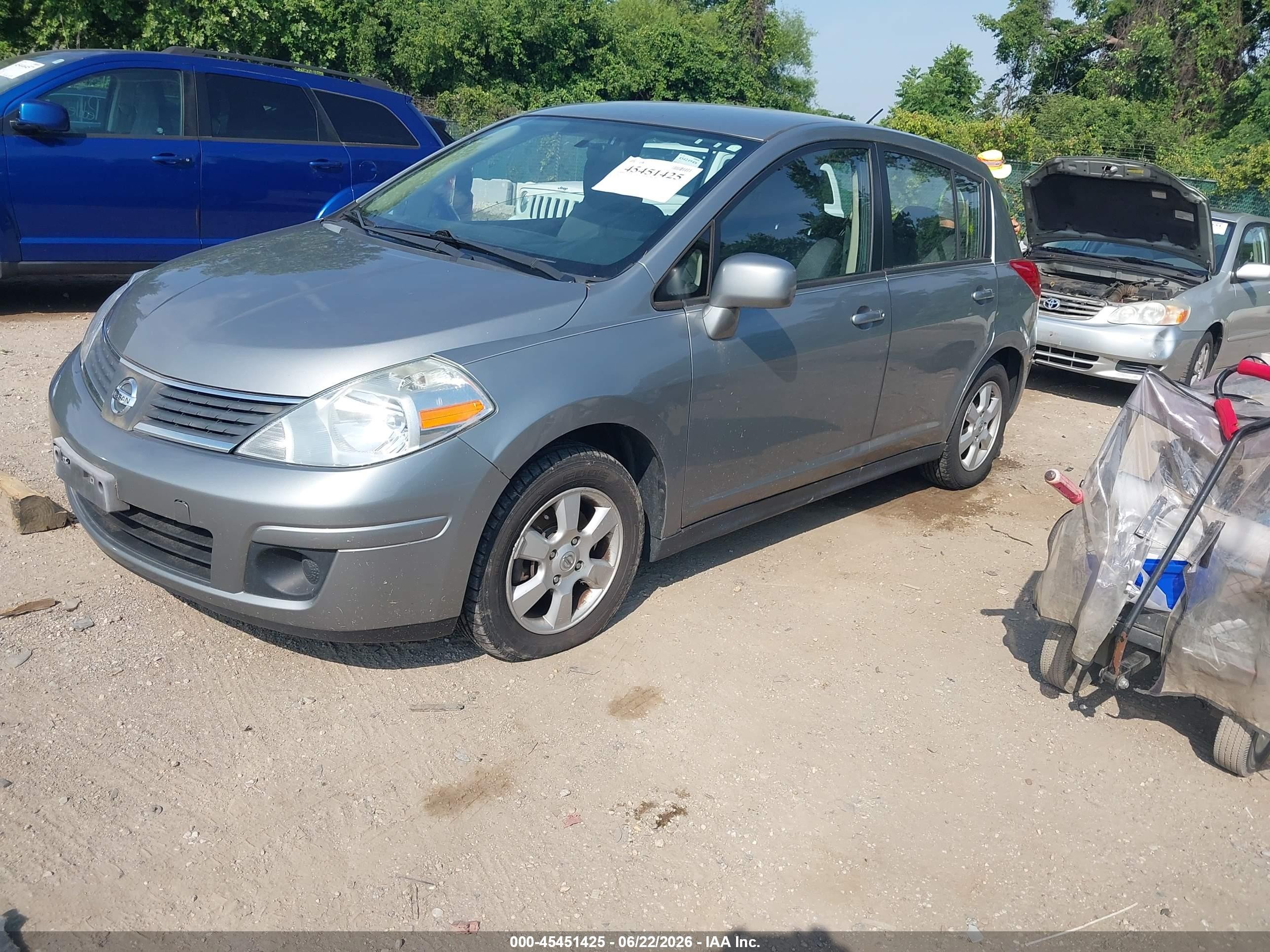2008 Nissan Versa 1.8 Sl Gray vin: 3N1BC13E38L423248