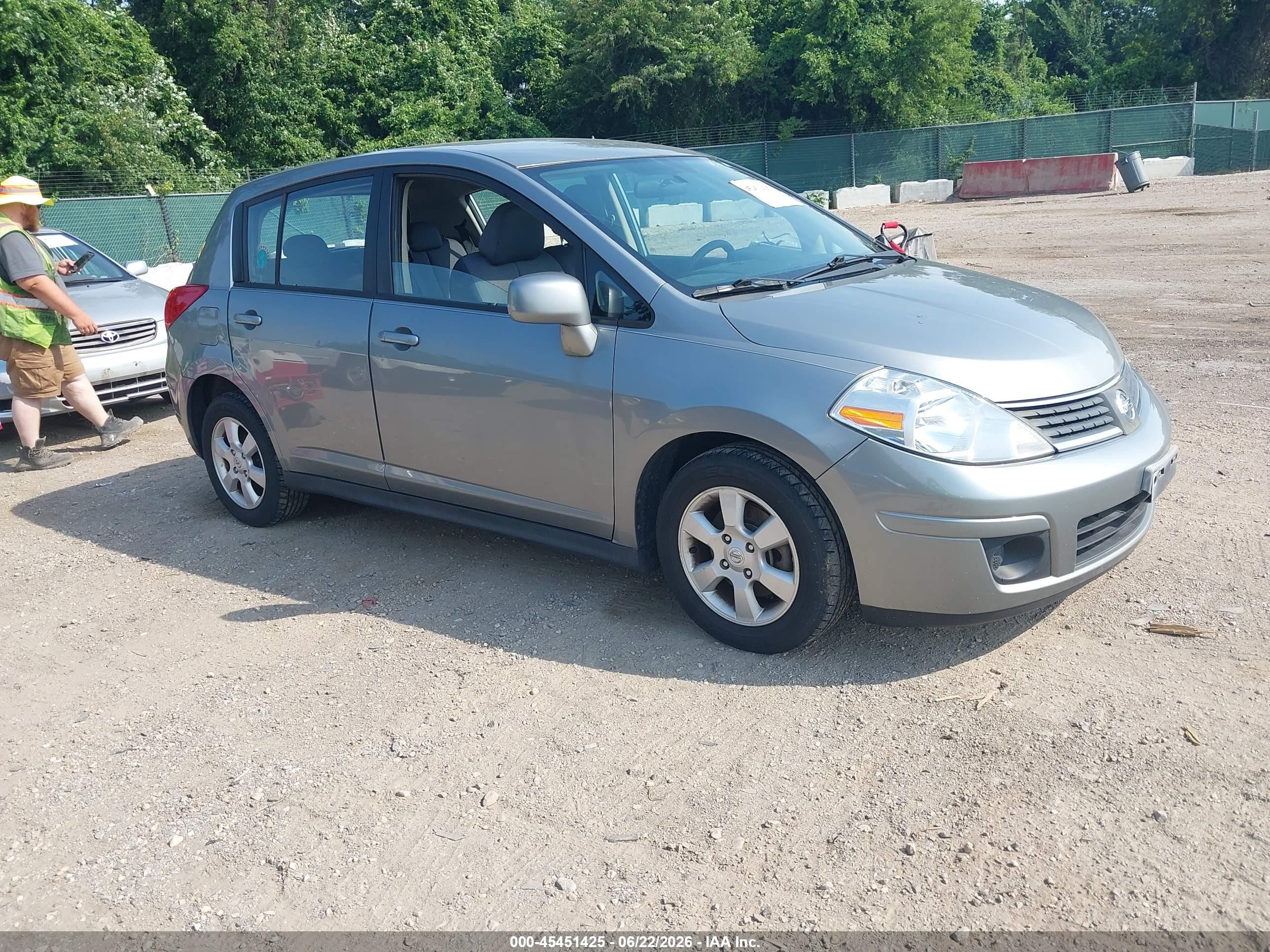2008 Nissan Versa 1.8 Sl Gray vin: 3N1BC13E38L423248