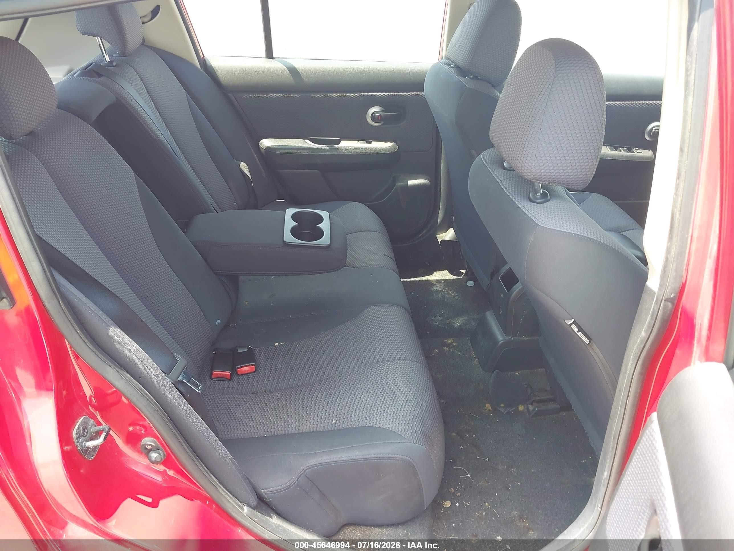 2008 Nissan Versa 1.8 Sl Красный vin: 3N1BC13E38L429843