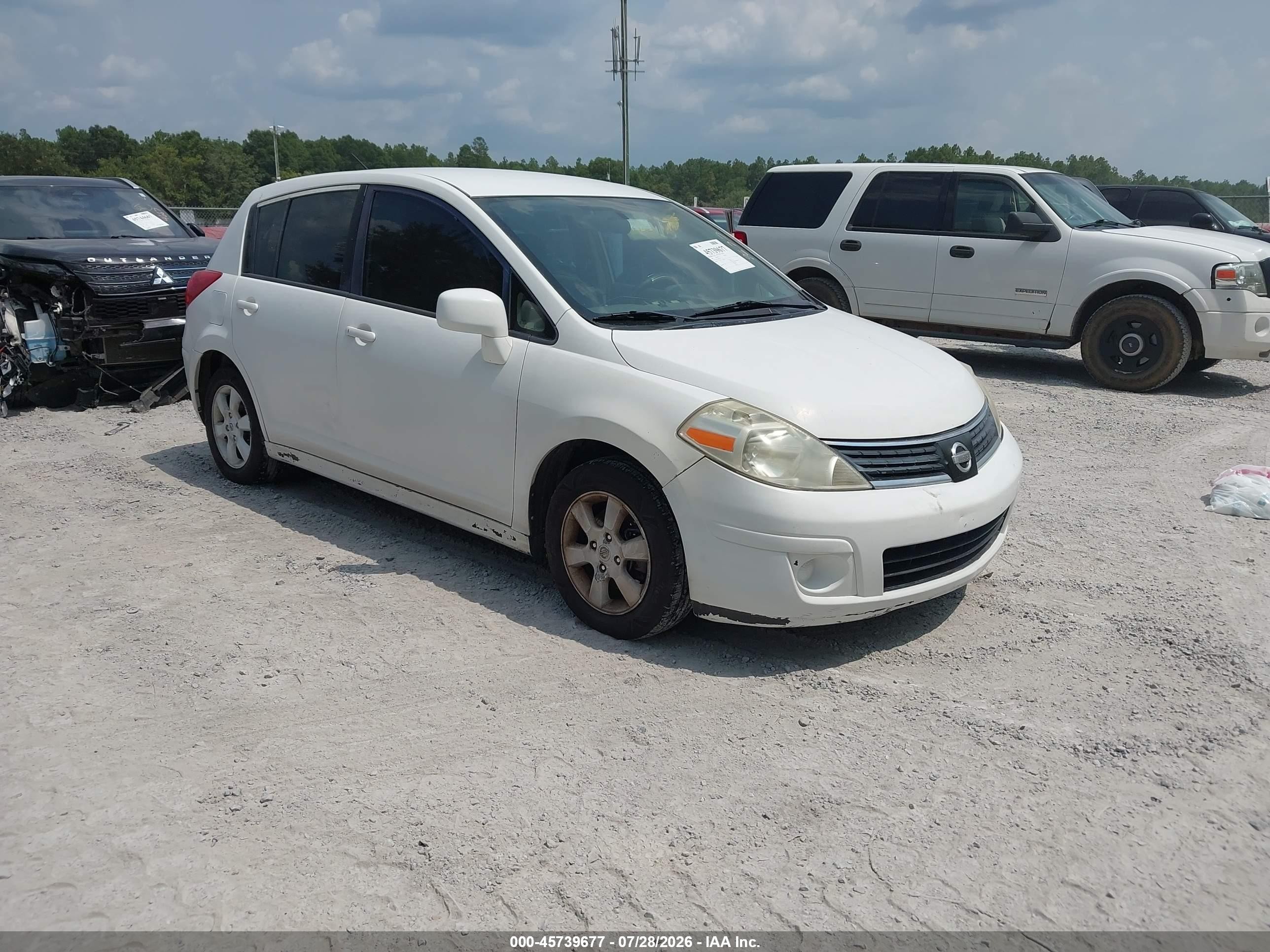 2009 Nissan Versa 1.8sl White vin: 3N1BC13E39L379012
