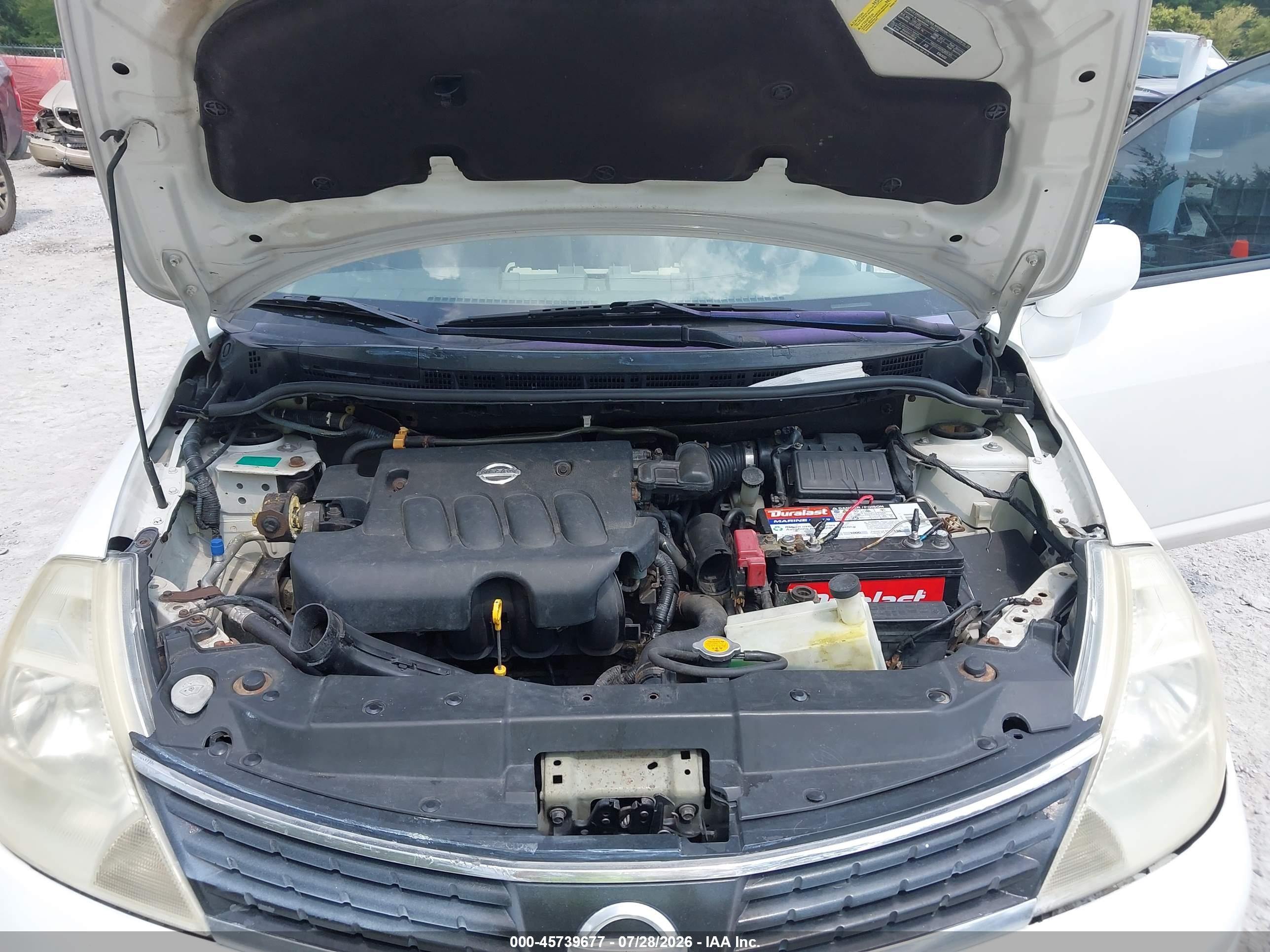 2009 Nissan Versa 1.8sl White vin: 3N1BC13E39L379012
