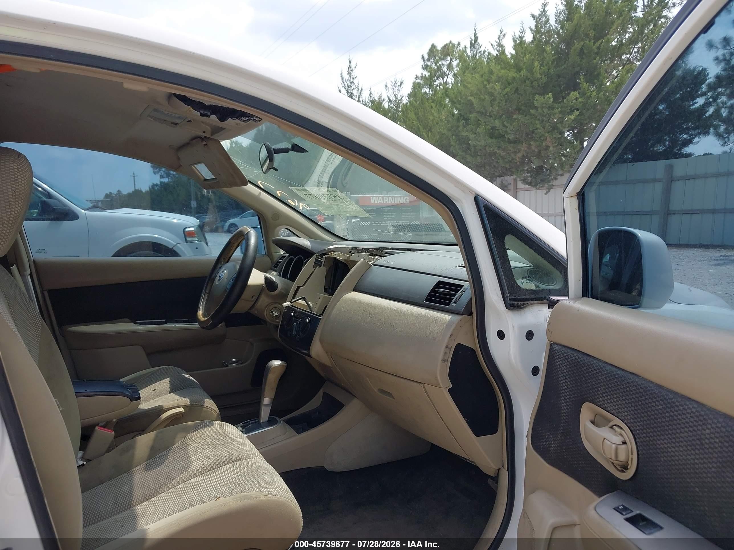 2009 Nissan Versa 1.8sl White vin: 3N1BC13E39L379012