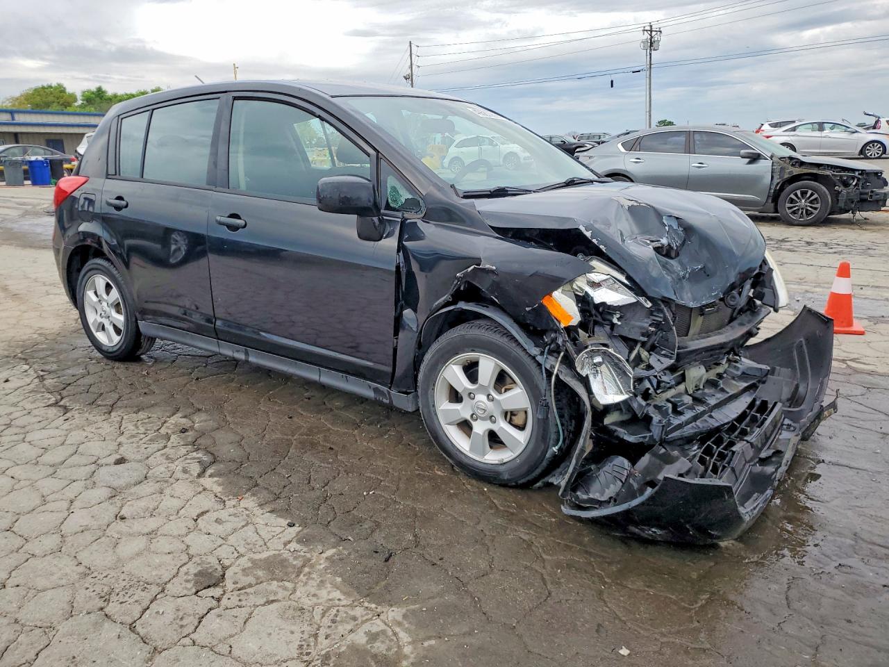 2009 Nissan Versa 1.8 S Black vin: 3N1BC13E39L418780