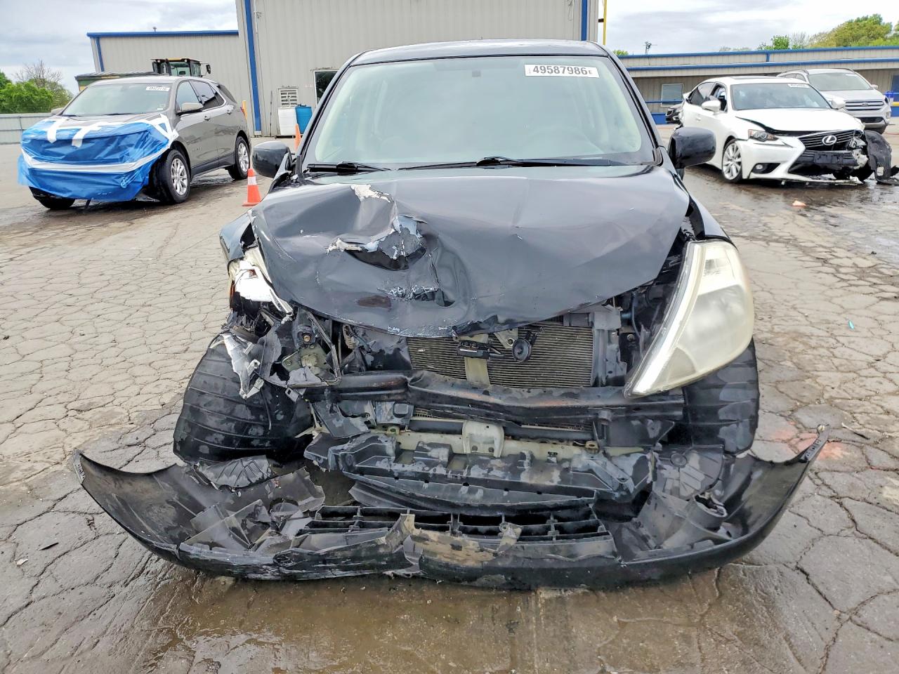 2009 Nissan Versa 1.8 S Black vin: 3N1BC13E39L418780