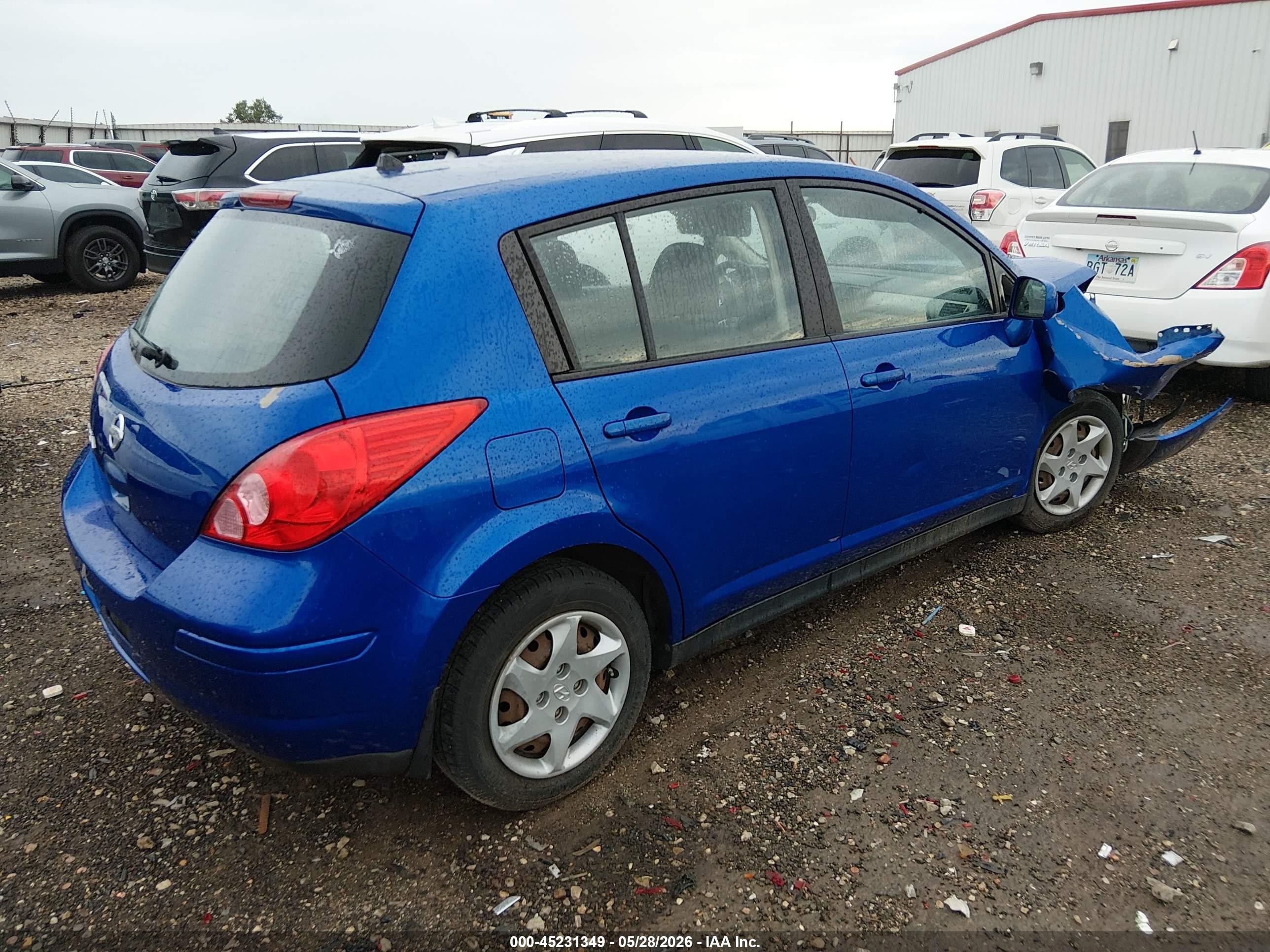 2009 Nissan Versa 1.8s Blue vin: 3N1BC13E39L462505