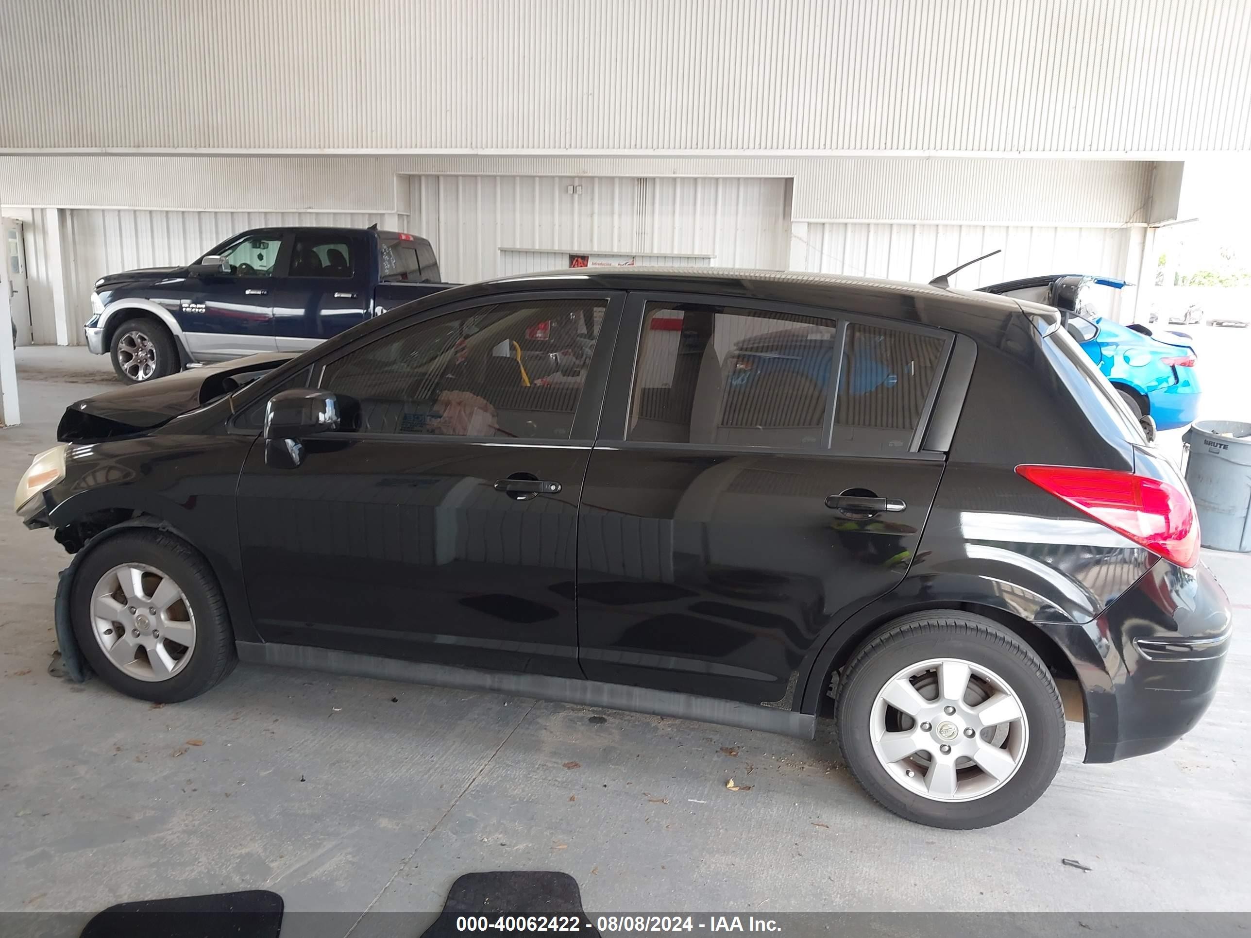 2007 Nissan Versa 1.8sl Black vin: 3N1BC13E47L350051