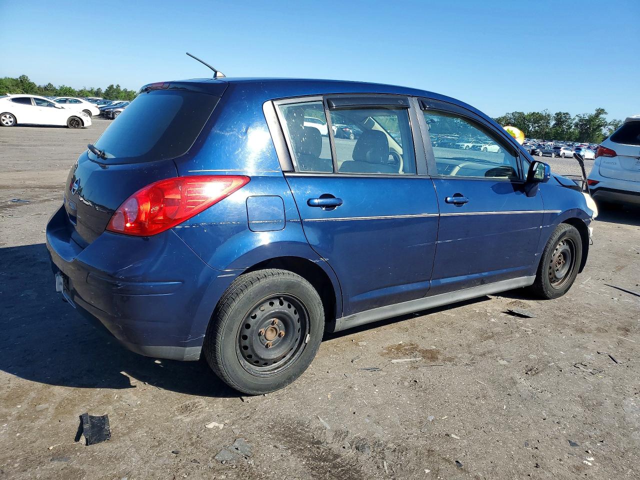2007 Nissan Versa S Blue vin: 3N1BC13E47L350390