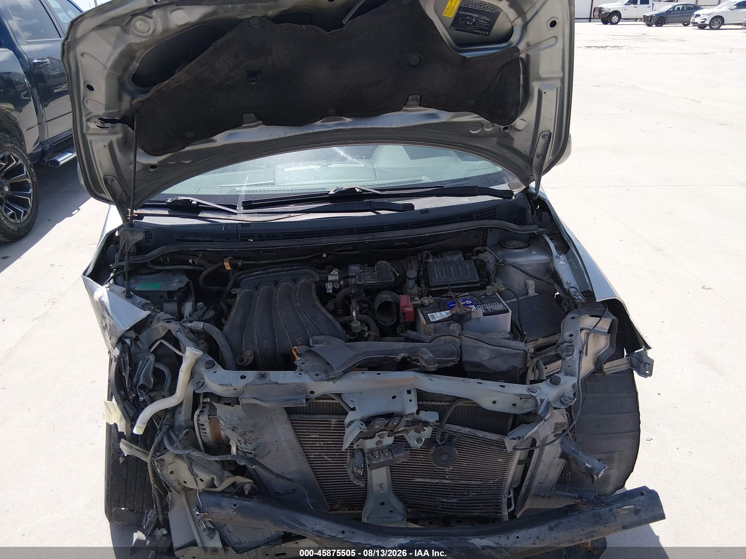 2007 Nissan Versa 1.8sl Silver vin: 3N1BC13E47L362202