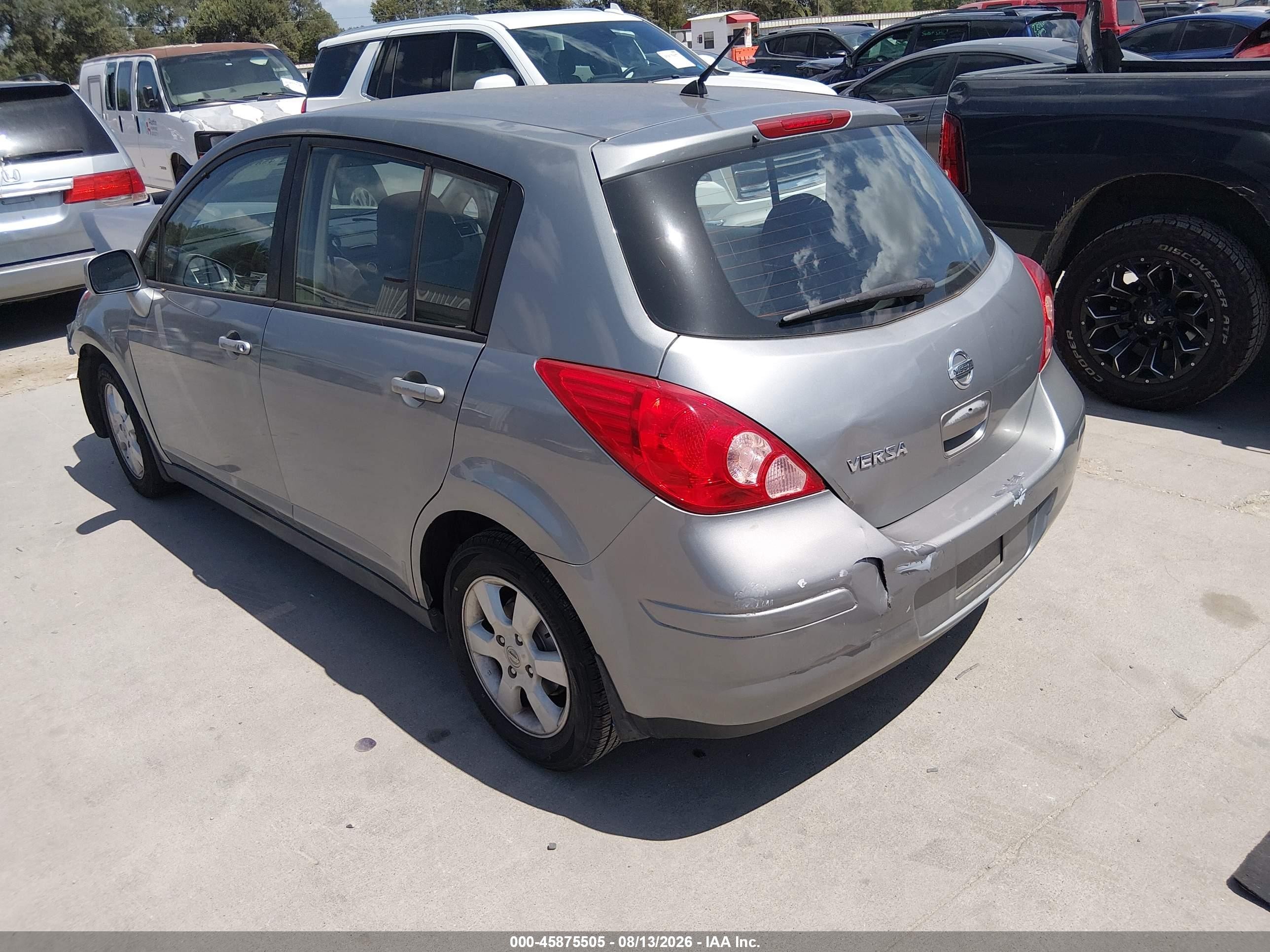2007 Nissan Versa 1.8sl Silver vin: 3N1BC13E47L362202