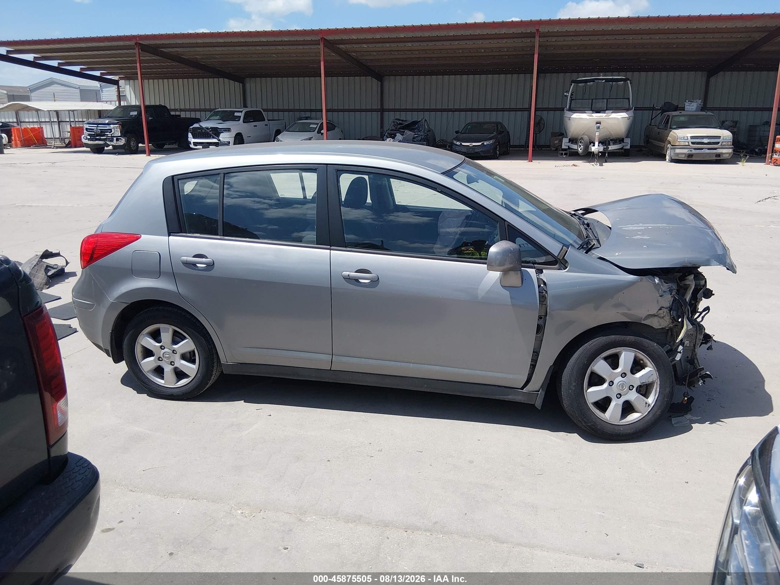 2007 Nissan Versa 1.8sl Silver vin: 3N1BC13E47L362202