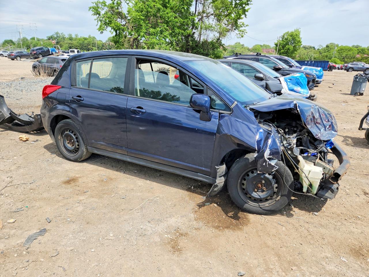 2007 Nissan Versa 1.8 S Blue vin: 3N1BC13E47L375791