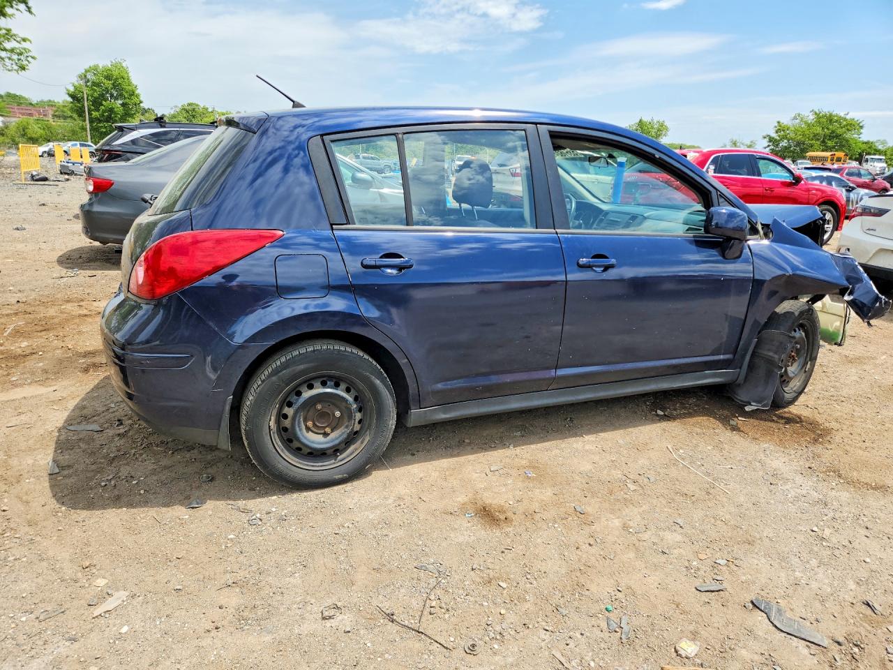 2007 Nissan Versa 1.8 S Blue vin: 3N1BC13E47L375791
