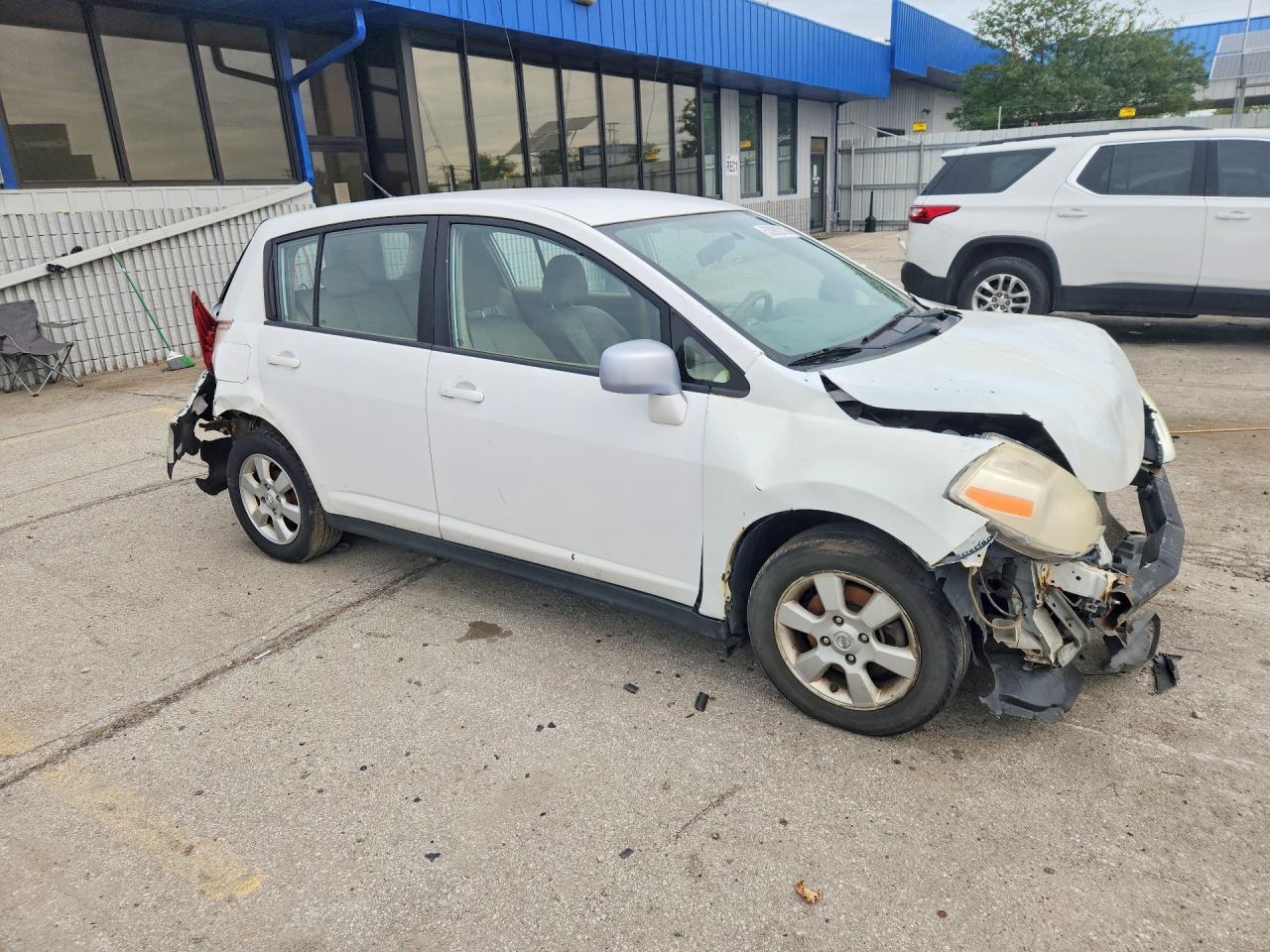 2007 Nissan Versa 1.8 S White vin: 3N1BC13E47L385379