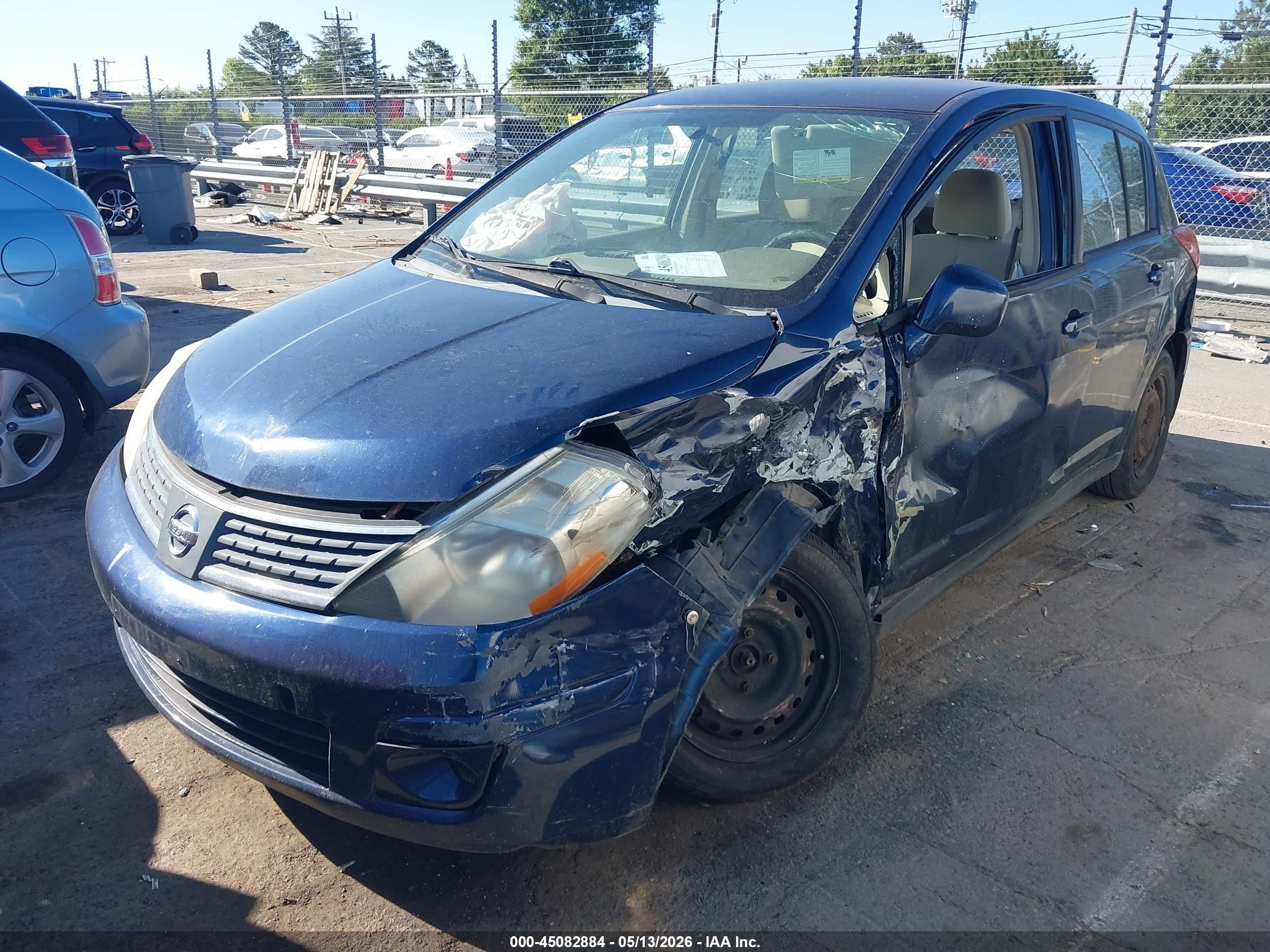 2007 Nissan Versa 1.8s Blue vin: 3N1BC13E47L387326