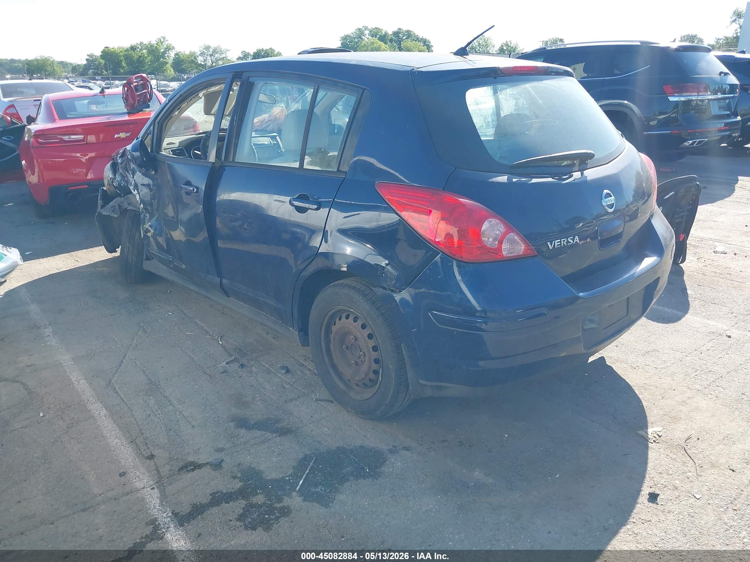 2007 Nissan Versa 1.8s Blue vin: 3N1BC13E47L387326