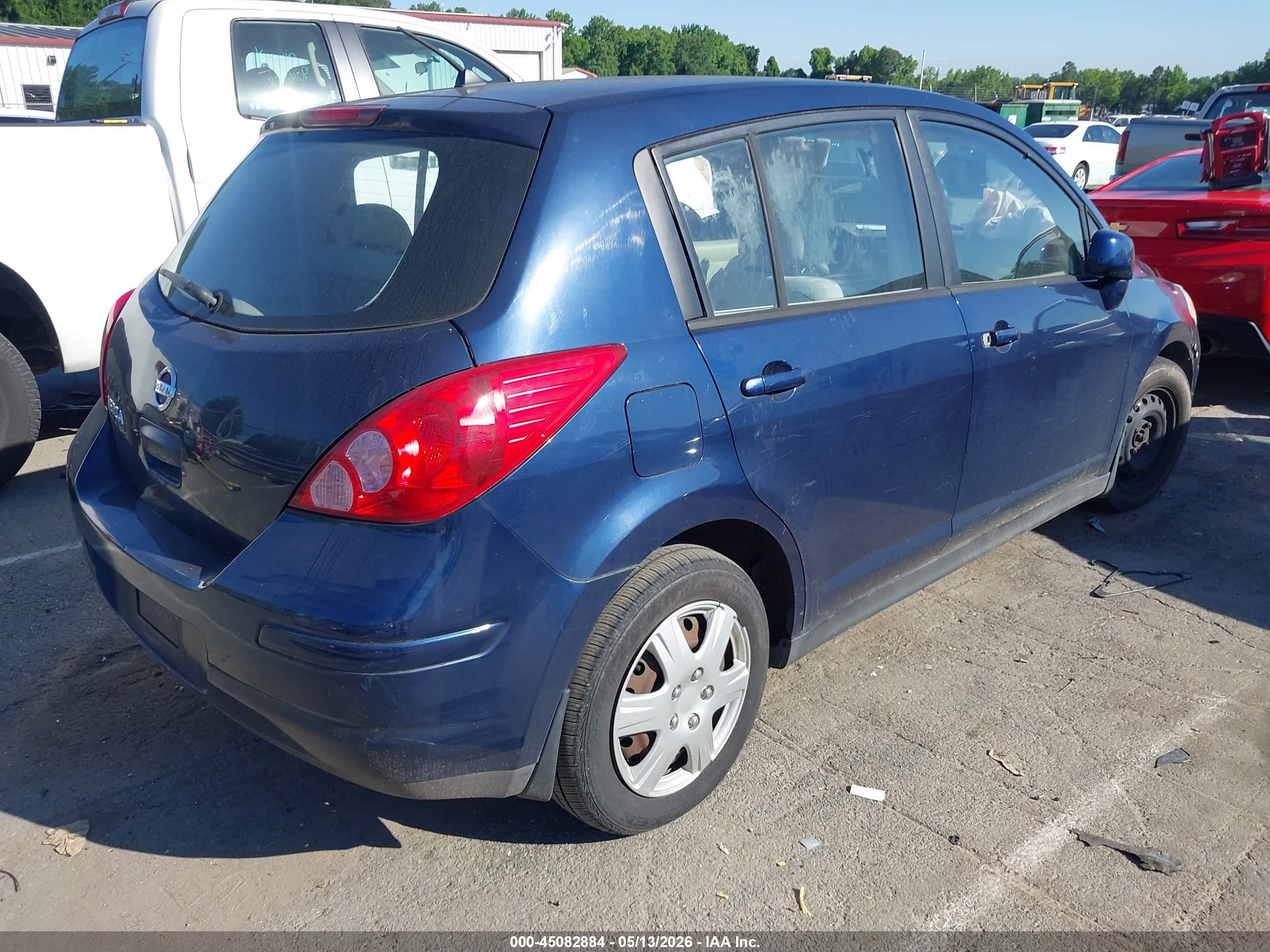 2007 Nissan Versa 1.8s Blue vin: 3N1BC13E47L387326