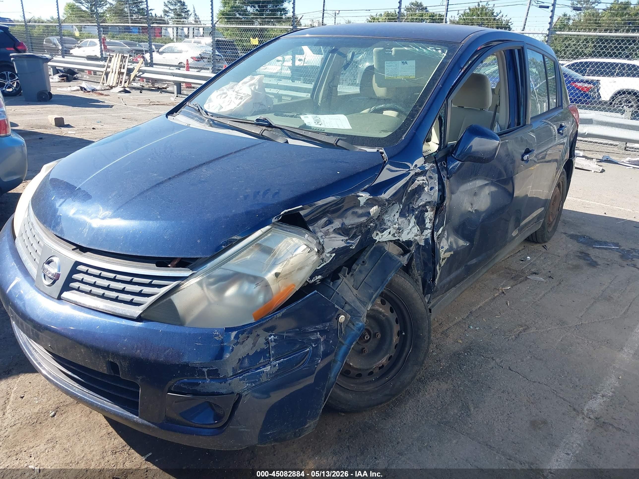 2007 Nissan Versa 1.8s Blue vin: 3N1BC13E47L387326