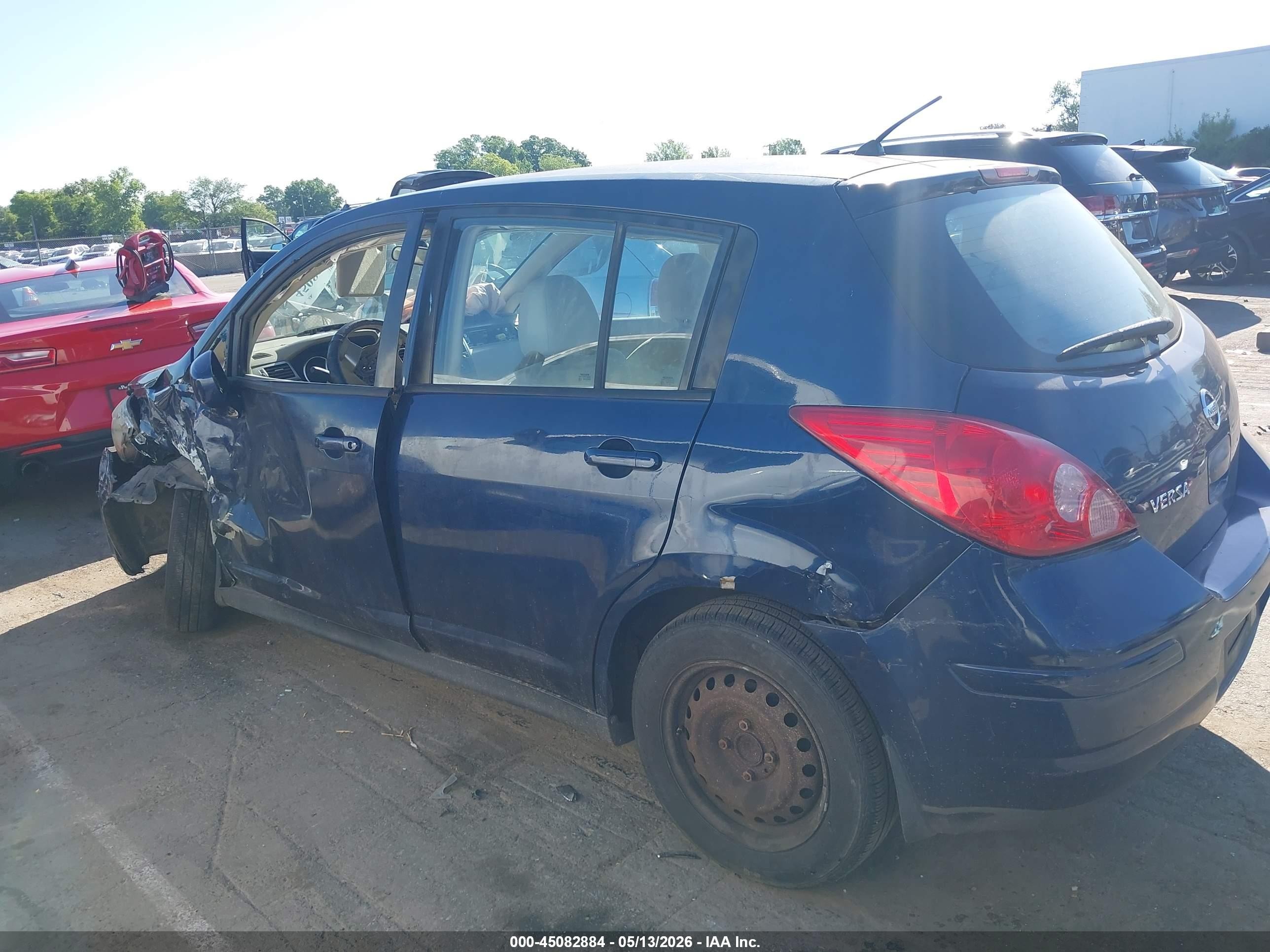 2007 Nissan Versa 1.8s Blue vin: 3N1BC13E47L387326