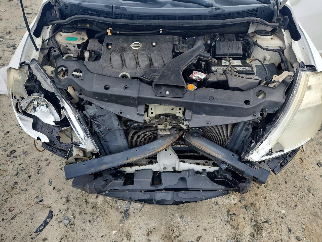 2007 Nissan Versa 1.8 S White vin: 3N1BC13E47L403444
