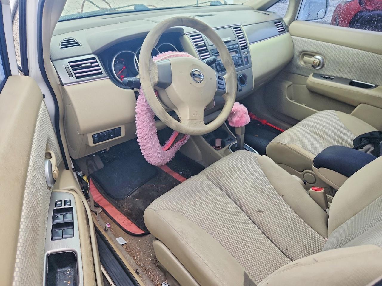 2007 Nissan Versa 1.8 S White vin: 3N1BC13E47L403444