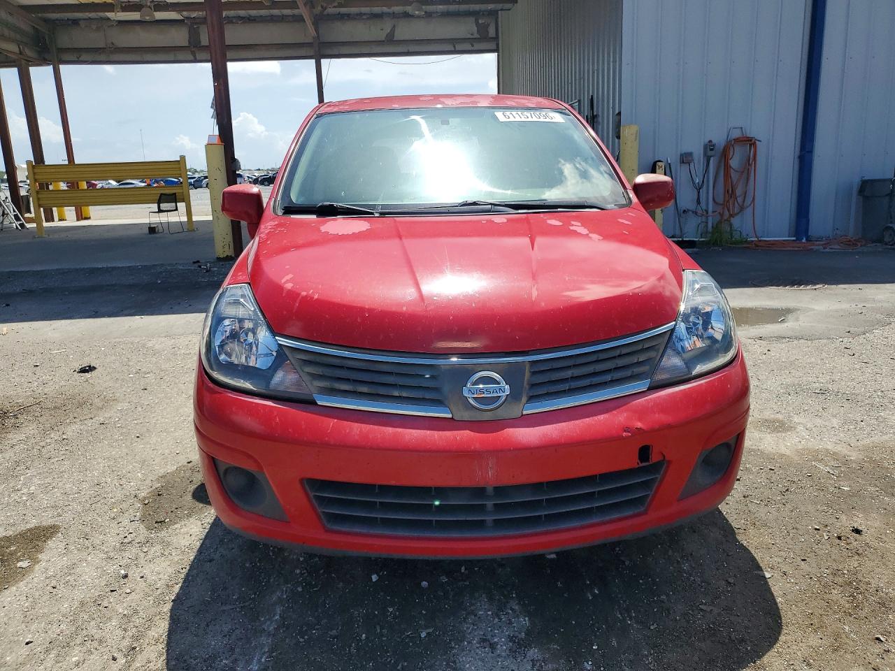 2008 Nissan Versa 1.8 S Red vin: 3N1BC13E48L350598