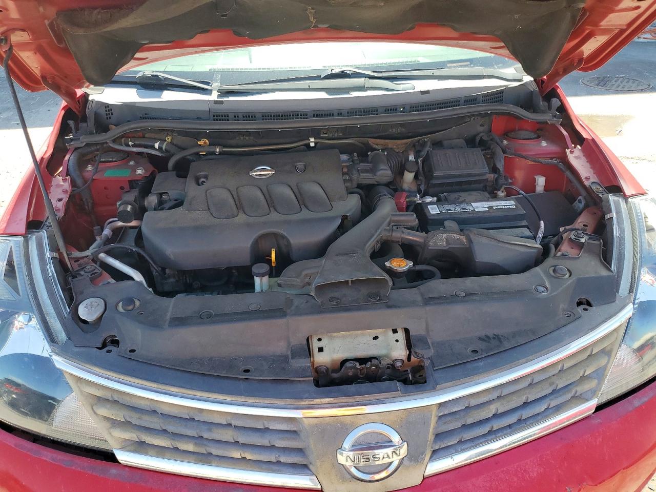2008 Nissan Versa 1.8 S Red vin: 3N1BC13E48L350598