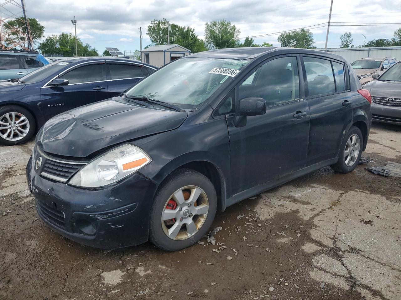 2008 Nissan Versa 1.8 S Черный vin: 3N1BC13E48L371922