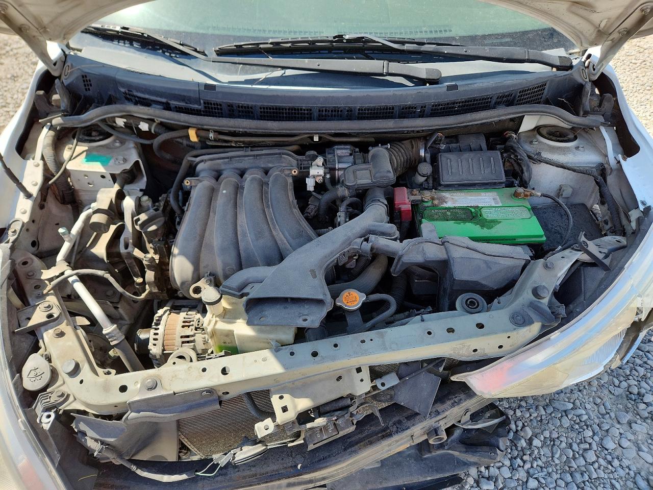 2008 Nissan Versa 1.8 S Белый vin: 3N1BC13E48L379406