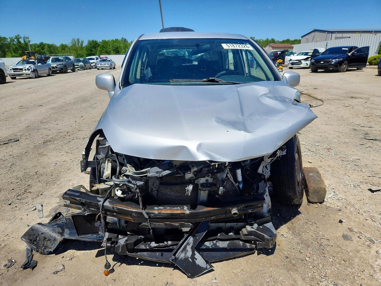 2008 Nissan Versa 1.8 S Silver vin: 3N1BC13E48L385108