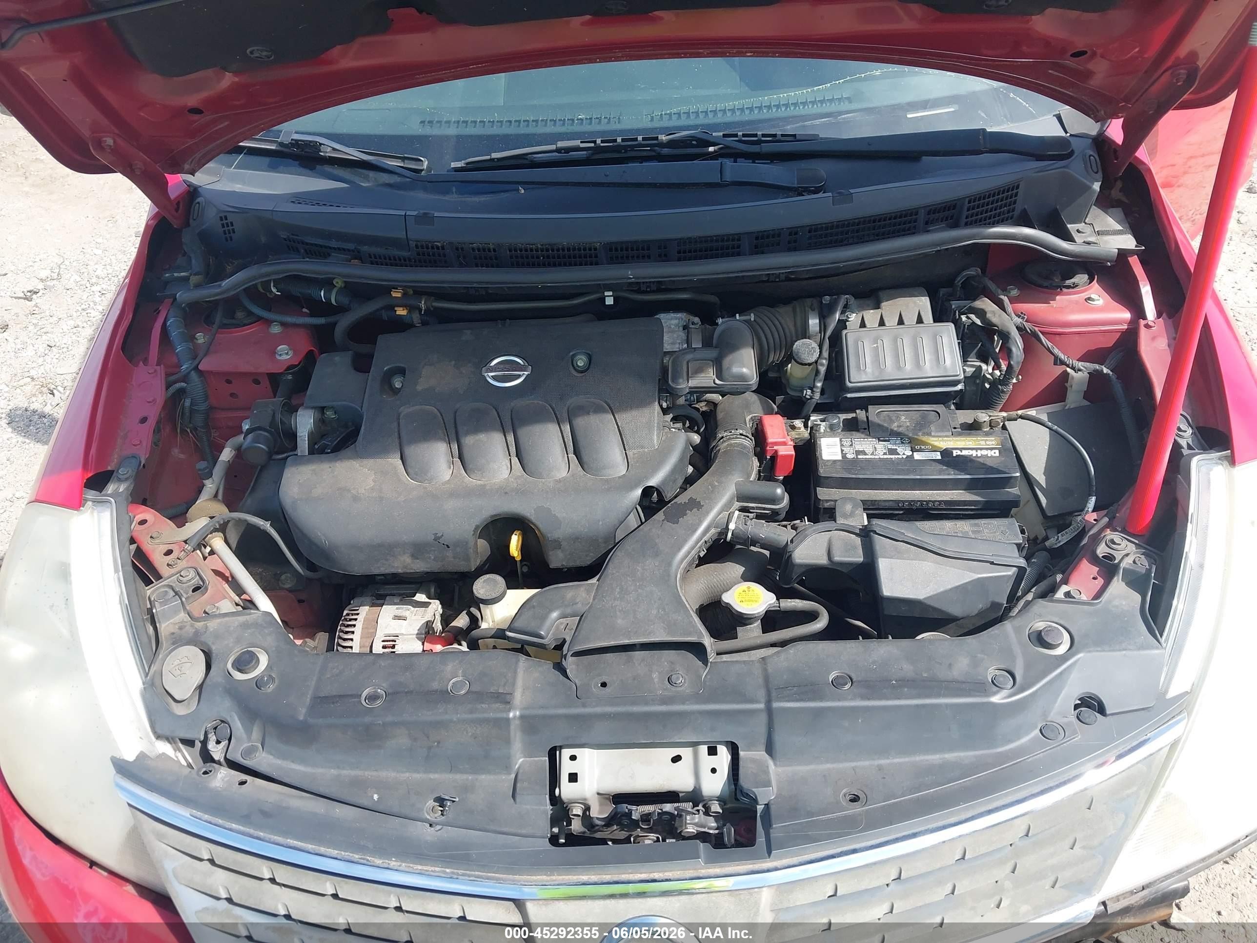 2009 Nissan Versa 1.8s Red vin: 3N1BC13E49L412969