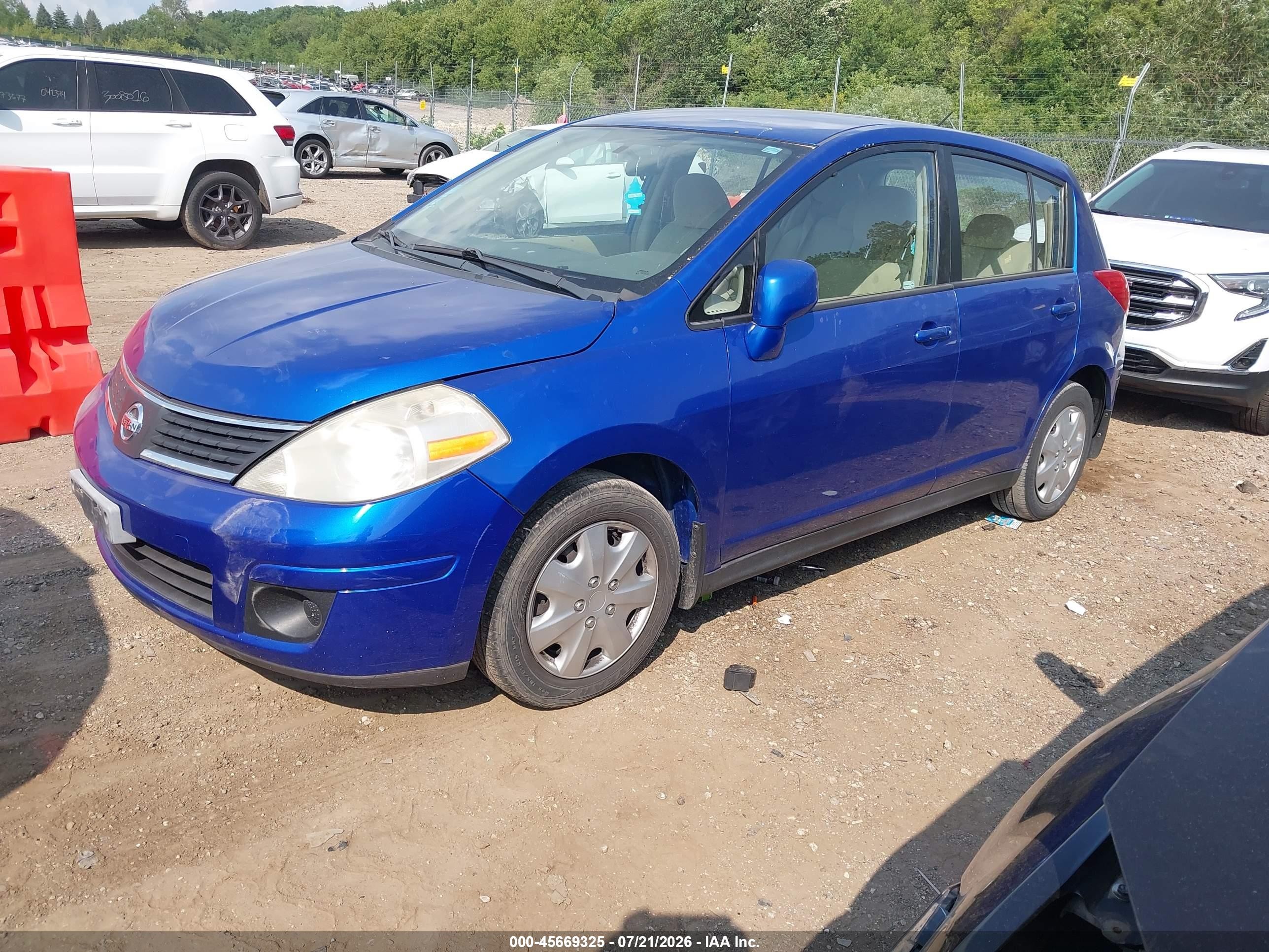 2009 Nissan Versa 1.8s Blue vin: 3N1BC13E49L447639