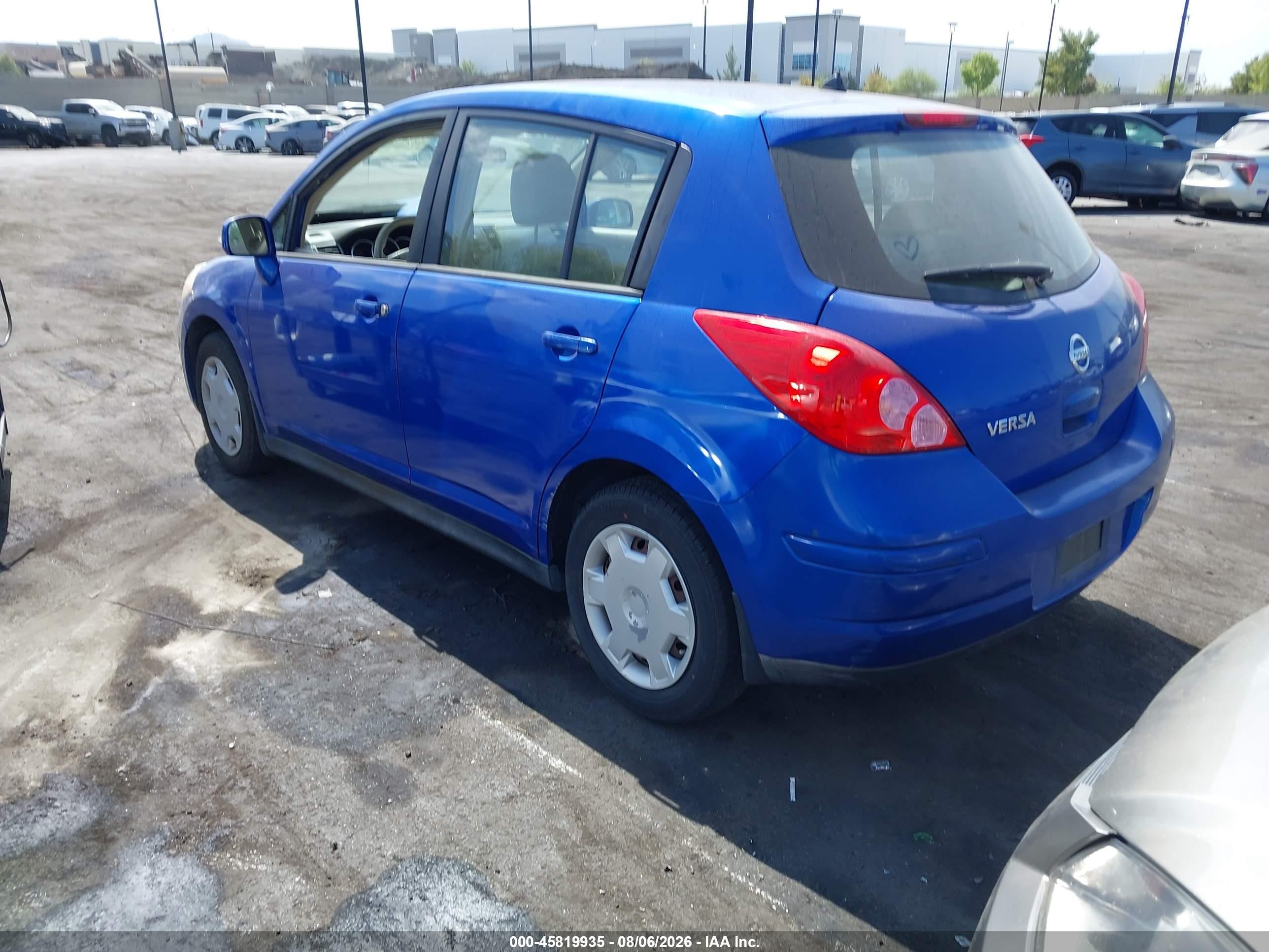 2009 Nissan Versa 1.8s Blue vin: 3N1BC13E49L449939