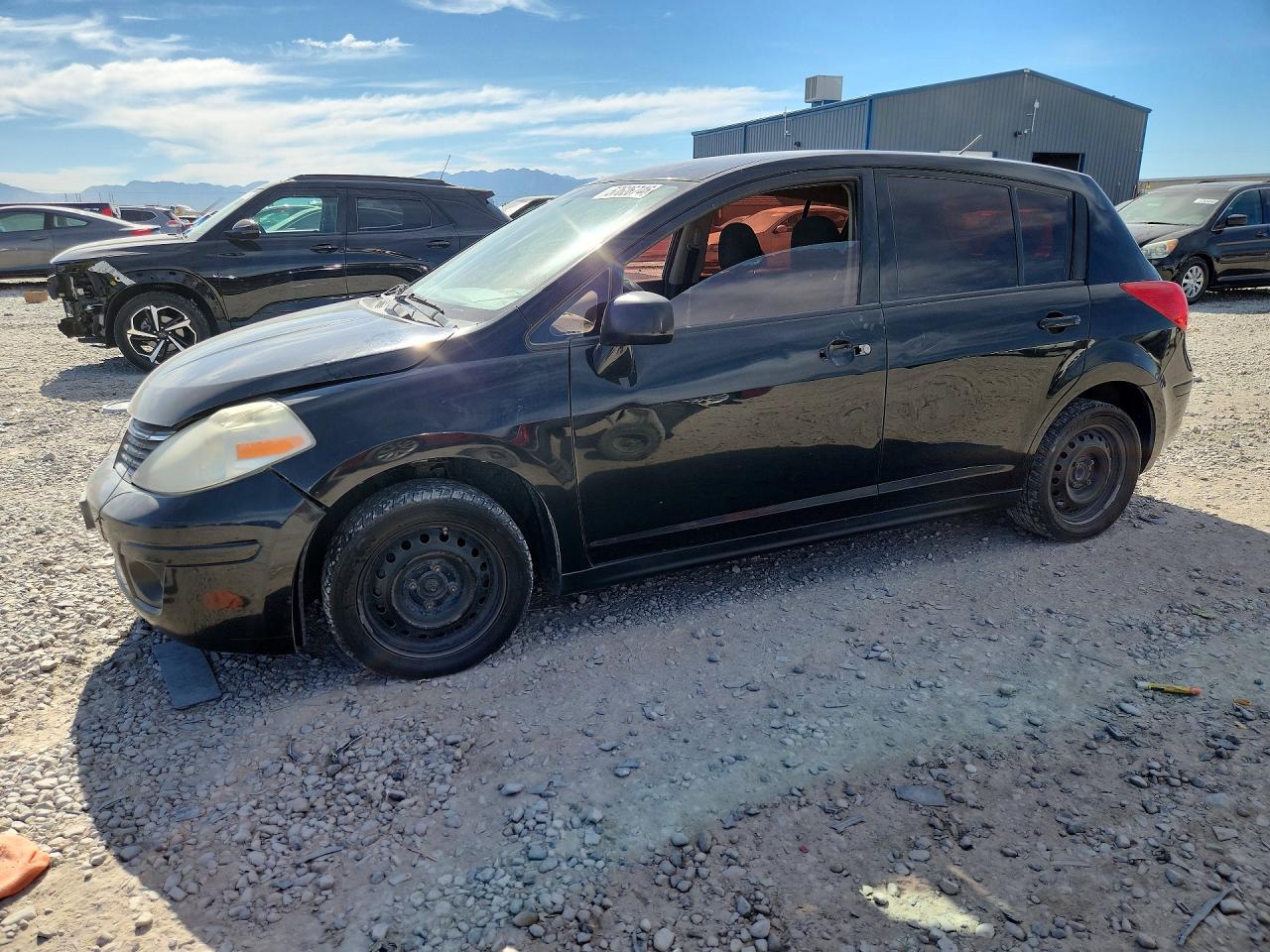 2009 Nissan Versa 1.8 S Black vin: 3N1BC13E49L477157