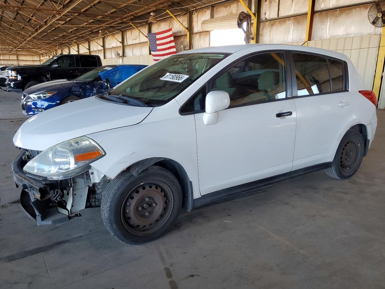 2009 Nissan Versa S Белый vin: 3N1BC13E49L487168