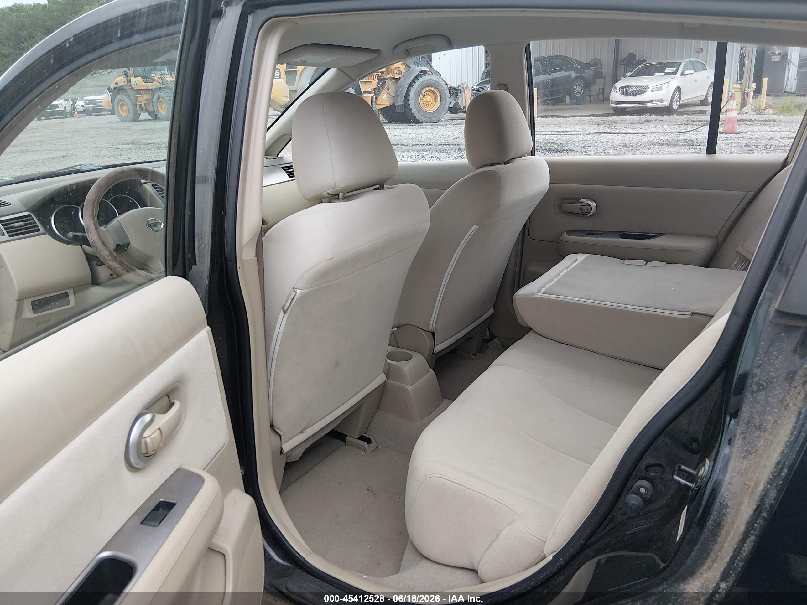 2007 Nissan Versa 1.8s Black vin: 3N1BC13E57L367604