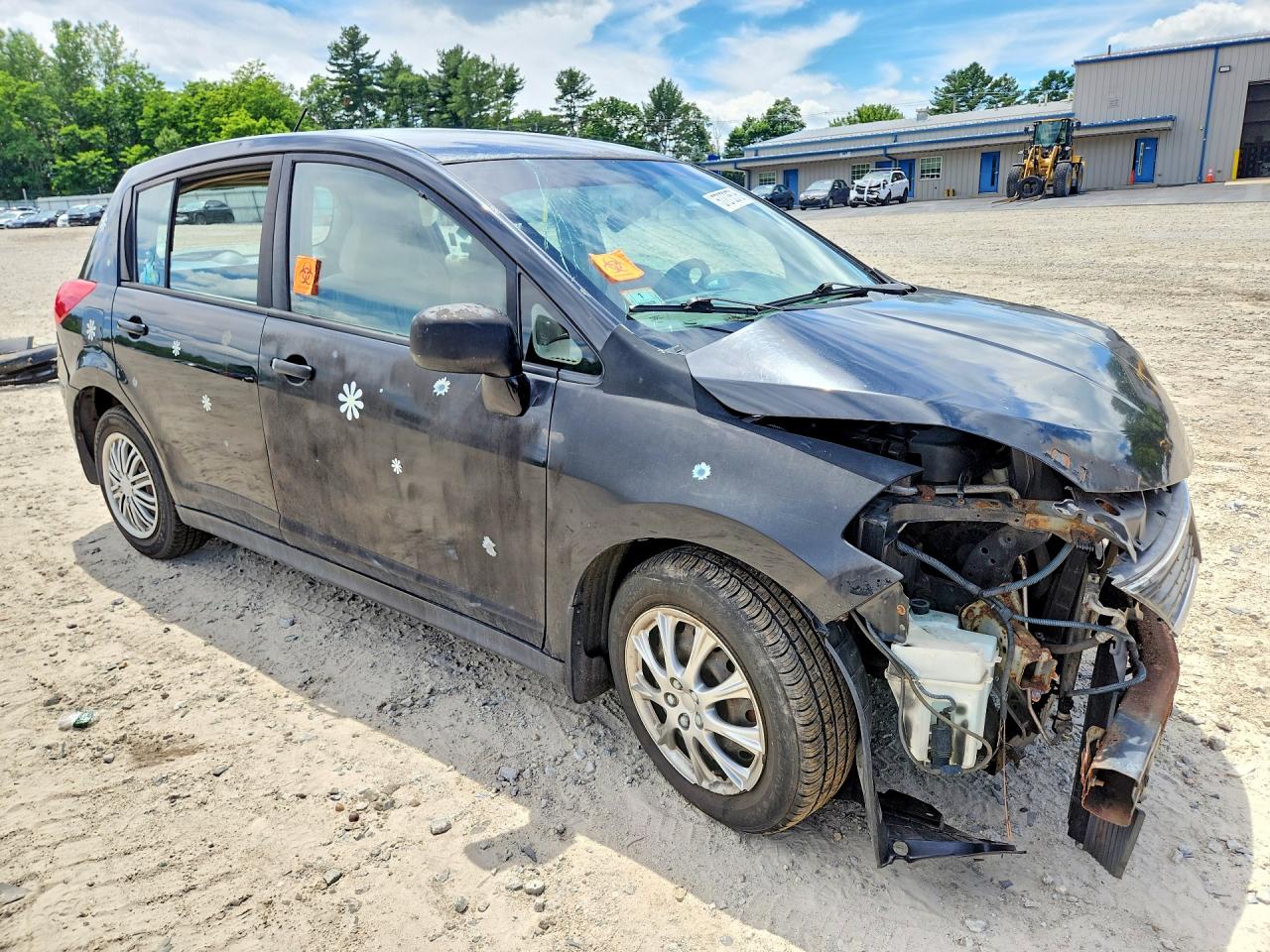 2007 Nissan Versa 1.8 S Black vin: 3N1BC13E57L425663
