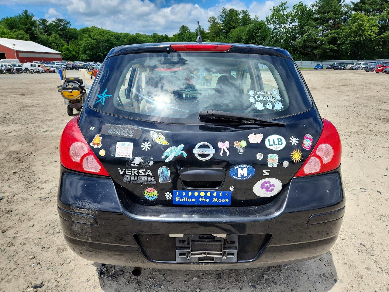 2007 Nissan Versa 1.8 S Black vin: 3N1BC13E57L425663