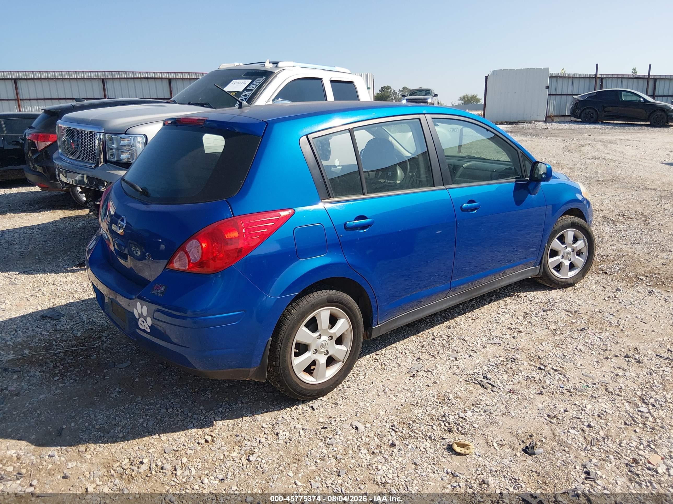 2009 Nissan Versa 1.8sl Blue vin: 3N1BC13E59L354645