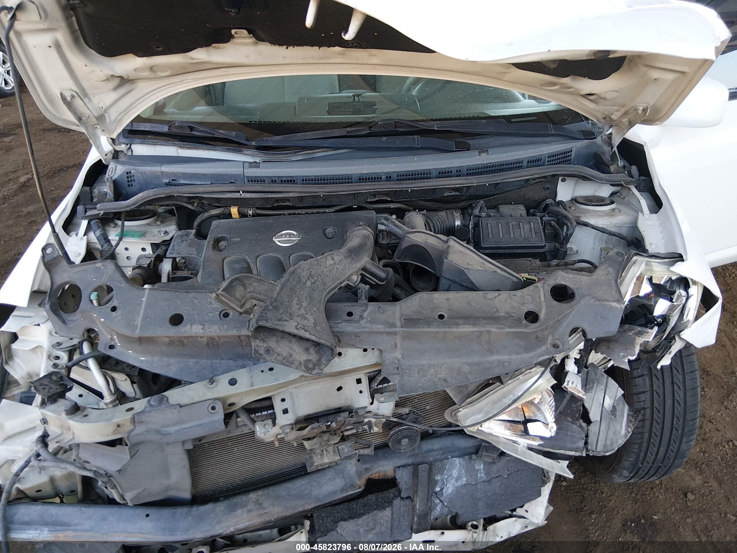 2009 Nissan Versa 1.8s White vin: 3N1BC13E59L357223
