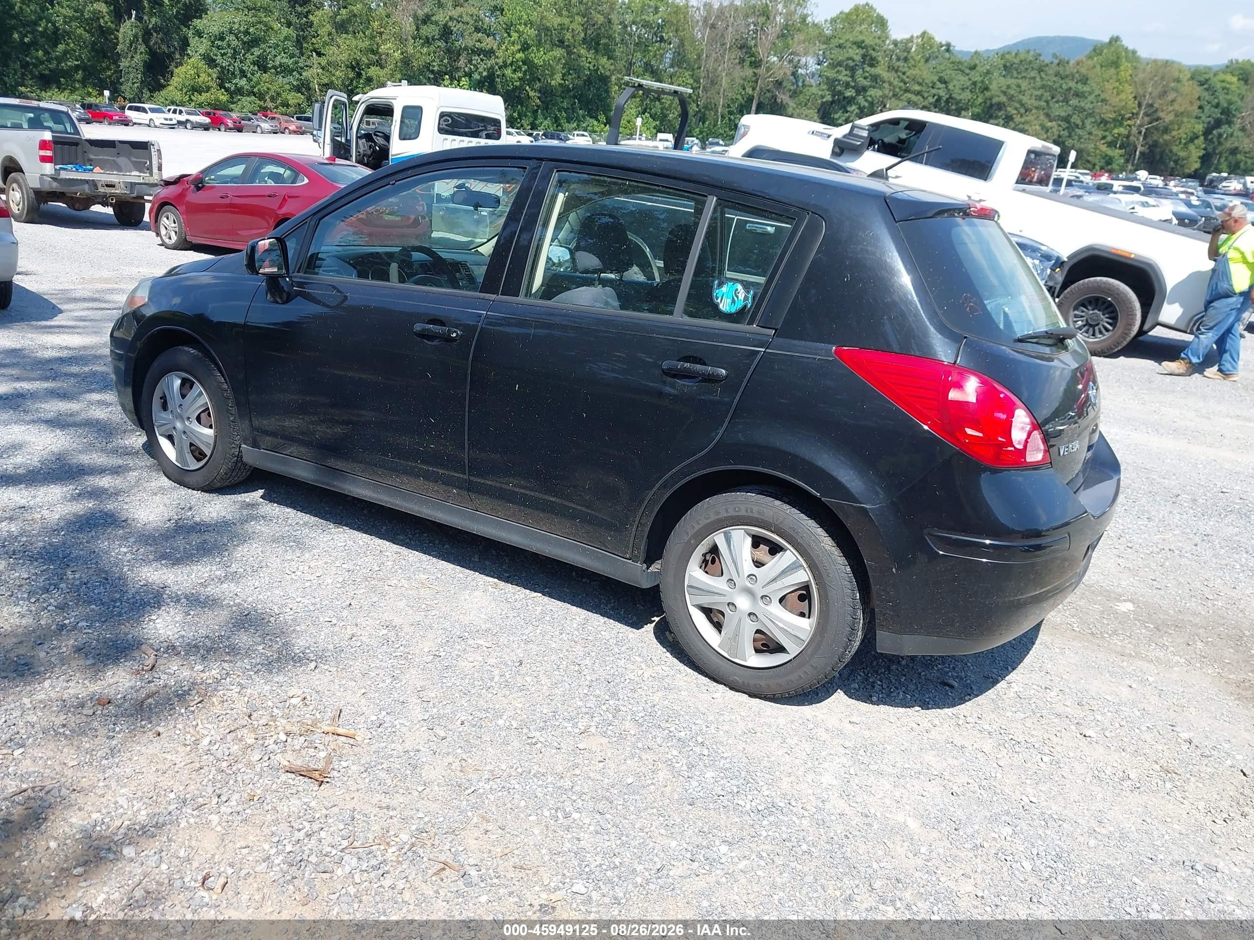 2009 Nissan Versa 1.8s Черный vin: 3N1BC13E59L372191