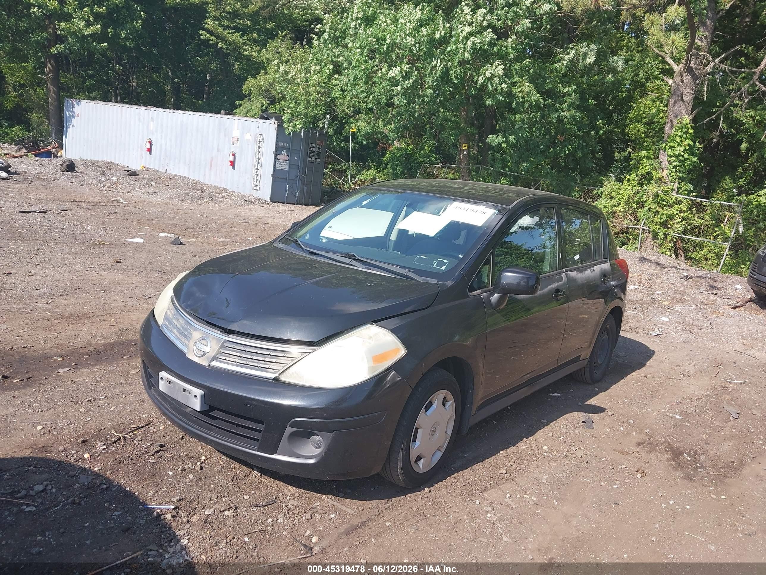 2009 Nissan Versa 1.8s Black vin: 3N1BC13E59L393445