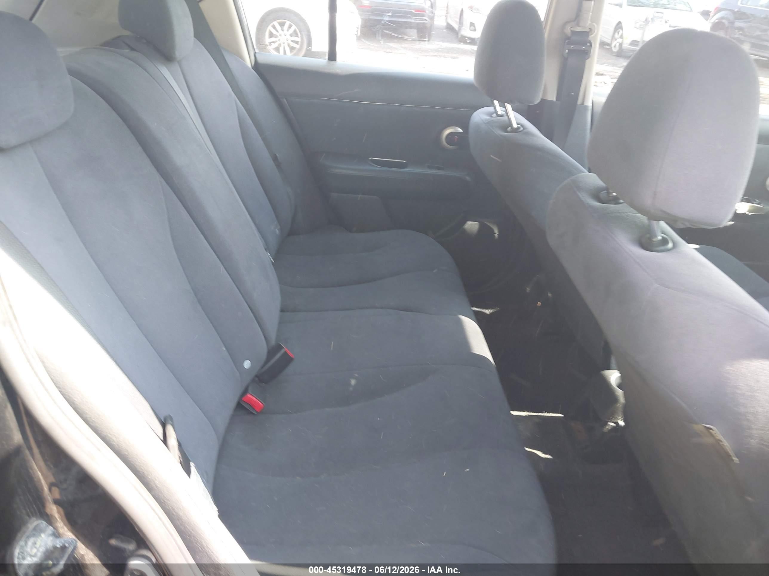2009 Nissan Versa 1.8s Black vin: 3N1BC13E59L393445