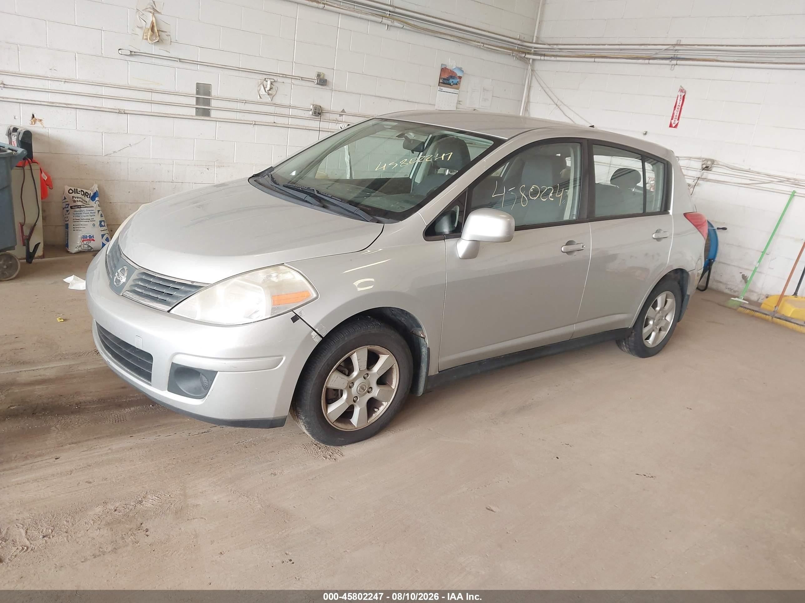 2009 Nissan Versa 1.8sl Silver vin: 3N1BC13E59L404816