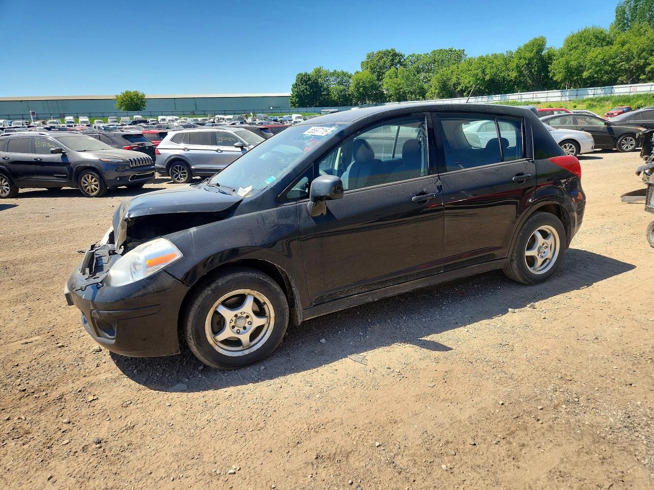 2009 Nissan Versa 1.8 S Black vin: 3N1BC13E59L420059