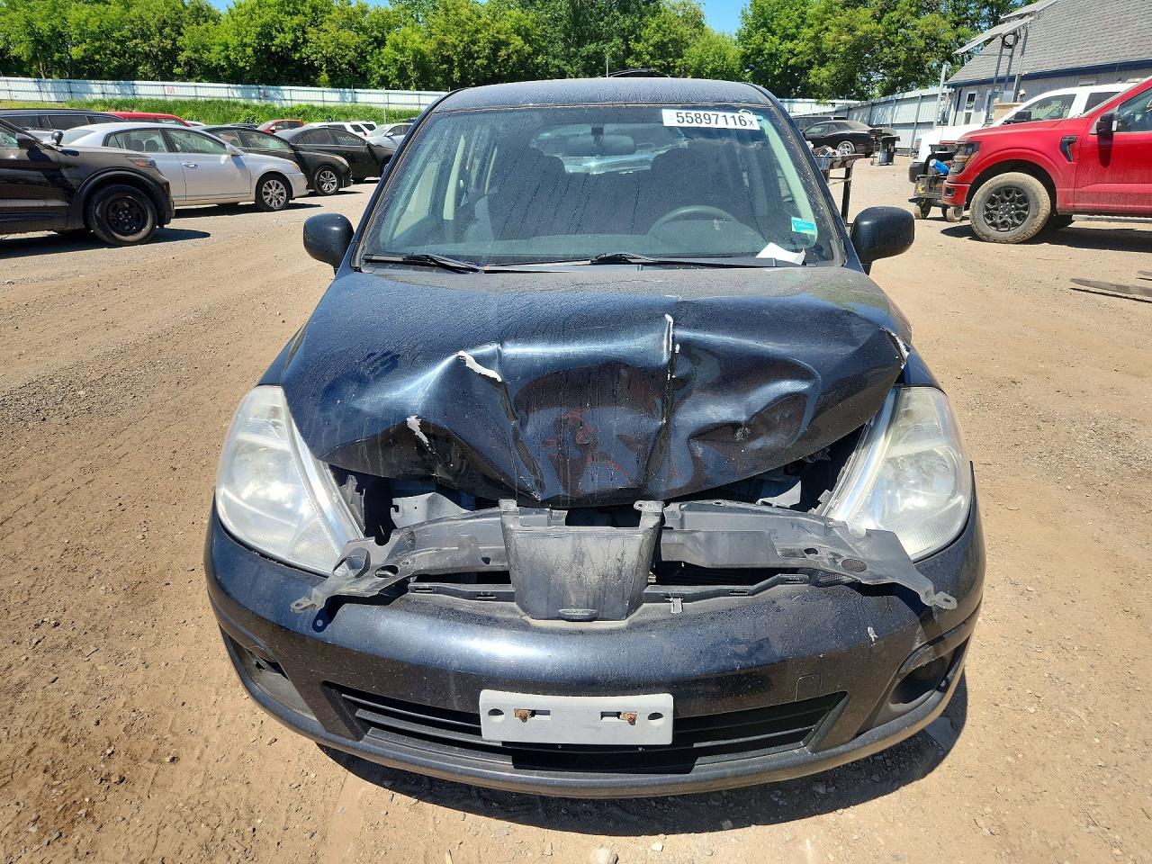 2009 Nissan Versa 1.8 S Черный vin: 3N1BC13E59L420059