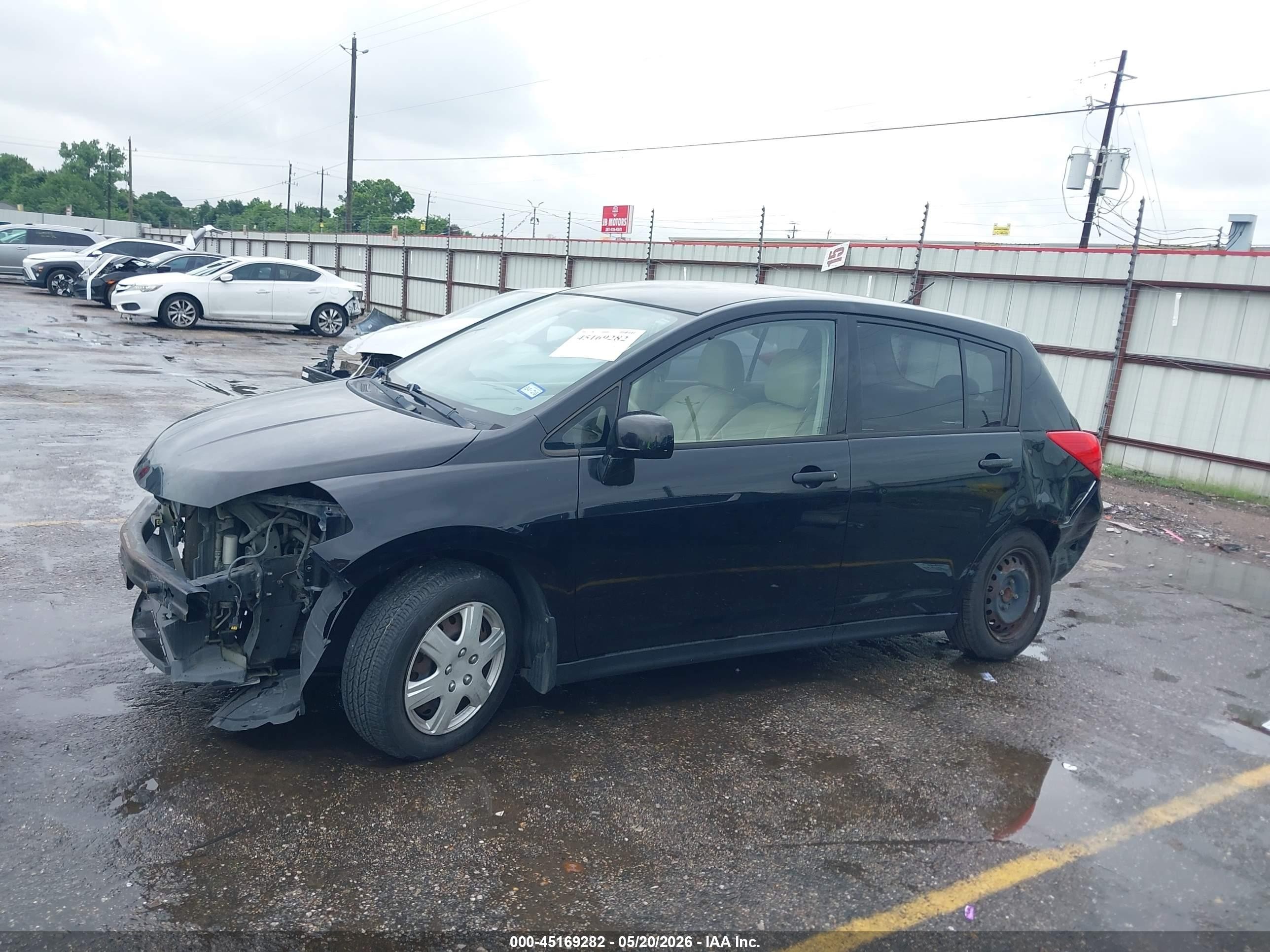 2009 Nissan Versa 1.8s Черный vin: 3N1BC13E59L471920