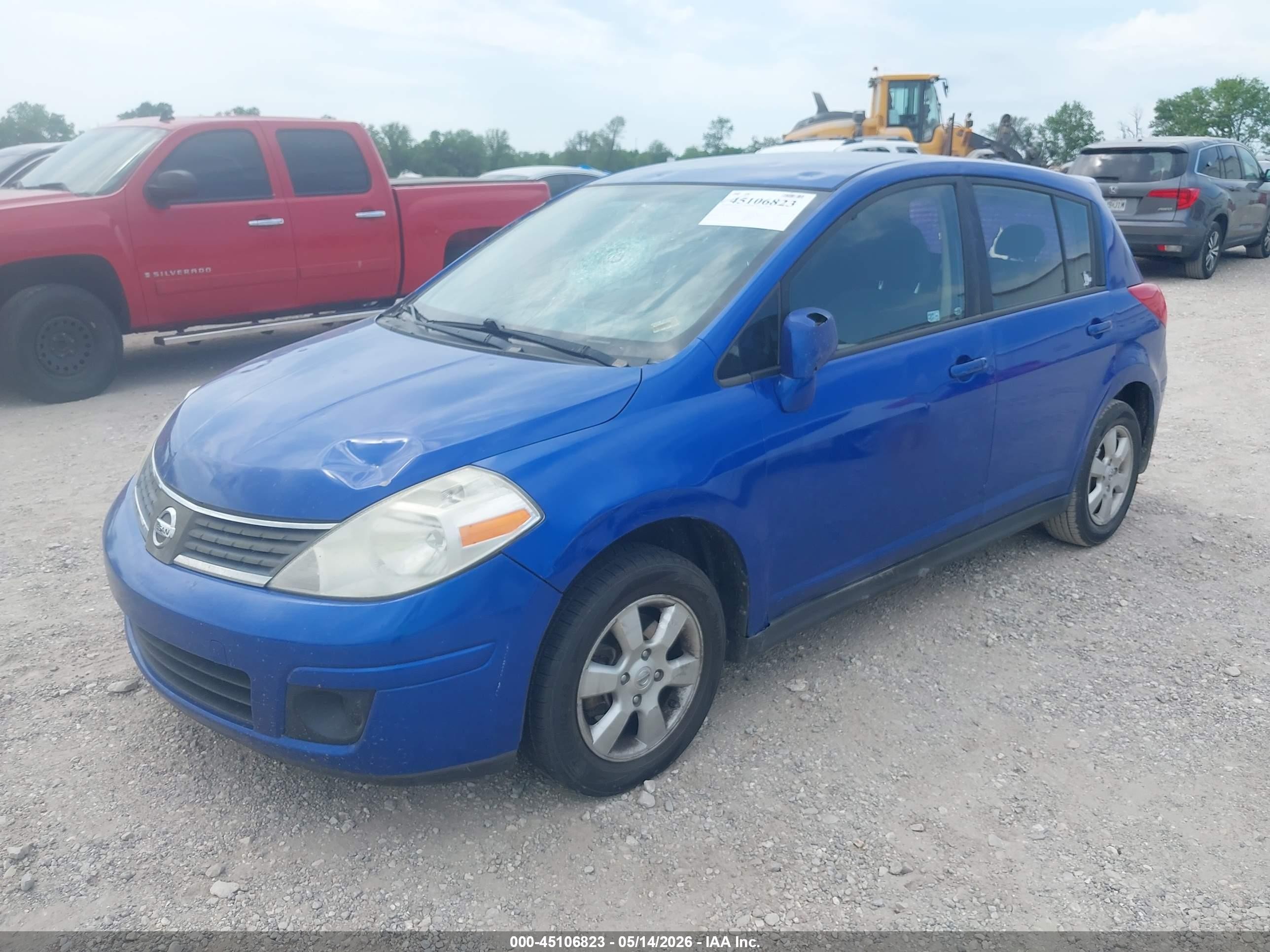 2009 Nissan Versa 1.8s Blue vin: 3N1BC13E59L475367