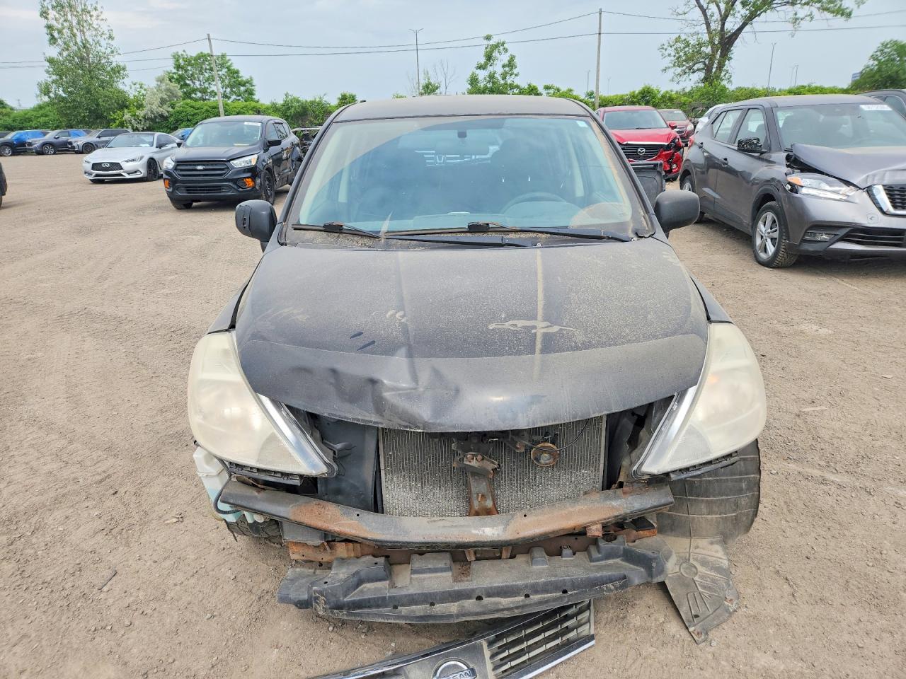 2009 Nissan Versa 1.8 S Black vin: 3N1BC13E59L477703