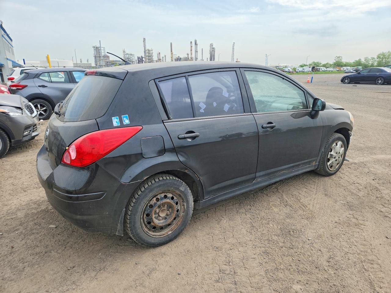 2009 Nissan Versa 1.8 S Black vin: 3N1BC13E59L477703