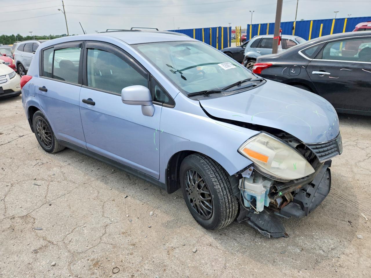 2009 Nissan Versa 1.8 S Blue vin: 3N1BC13E59L485168